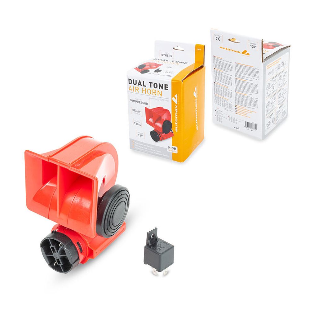 Claxon doua tonuri cu compresor 12V si 139db